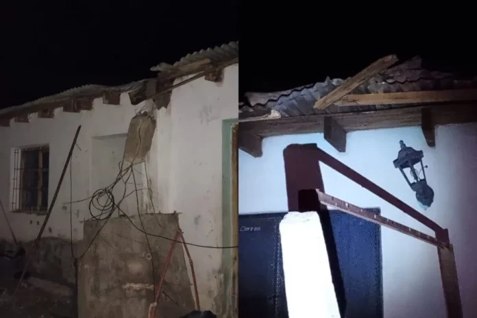 Fuerte temporal en la calera san luis