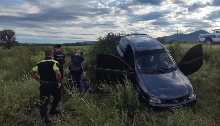 Un efectivo de la policía de San Luis sufrió un accidente cerca de Luján