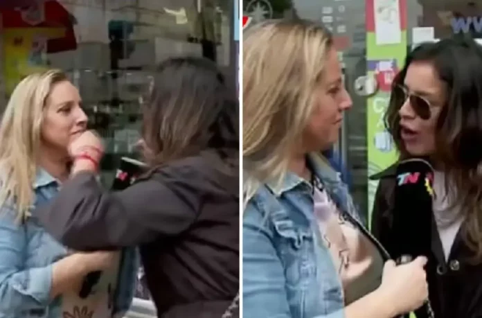 La periodista Paula Bernini fue agredida mientras hacía un móvil
