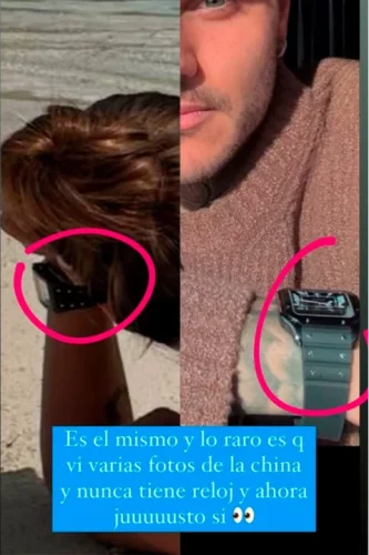 Rumores y escándalo: La China Suárez aparece con un reloj idéntico al de Mauro Icardi