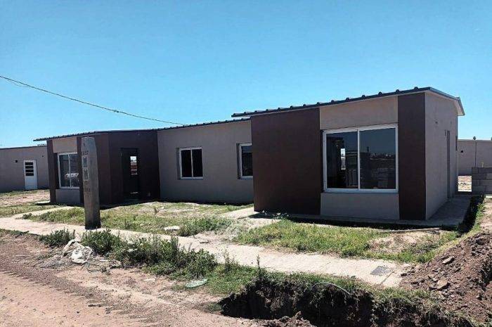 Avanzan las obras de viviendas en Villa Mercedes