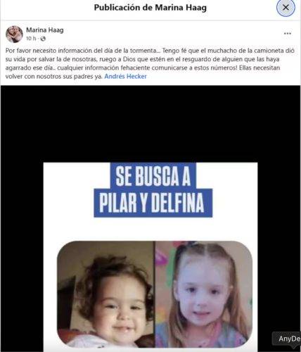El desesperado pedido de la mamá de Pilar y Delfina Hecker, las nenas desaparecidas en Bahía Blanca 1 Pilar y Delfina Hecker