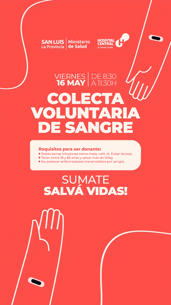 Donar salva vidas: el Hospital Central renueva su jornada de sangre este viernes