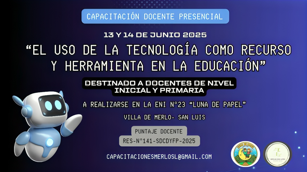Jornada sobre tecnología educativa se dictará en Merlo