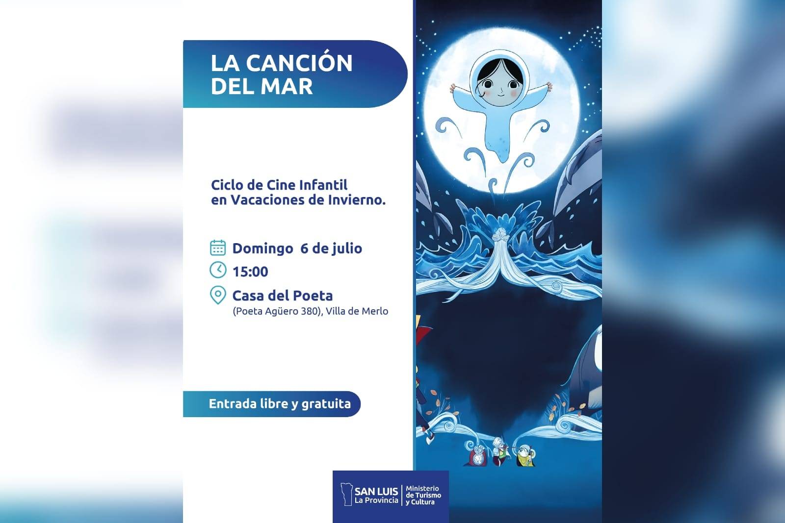 La Casa del Poeta lanza ciclo de cine infantil gratis en invierno